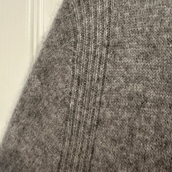 Saks Fifth Avenue 100% Cashmere Gray Cardigan - Picture 5 of 16